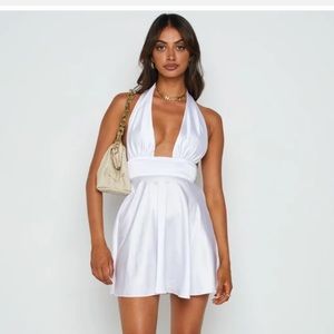 BNWT satin backless mini dress